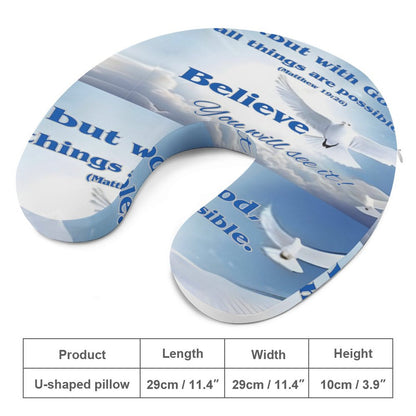 Neck Pillow for Restful Journeys-BELIEVE