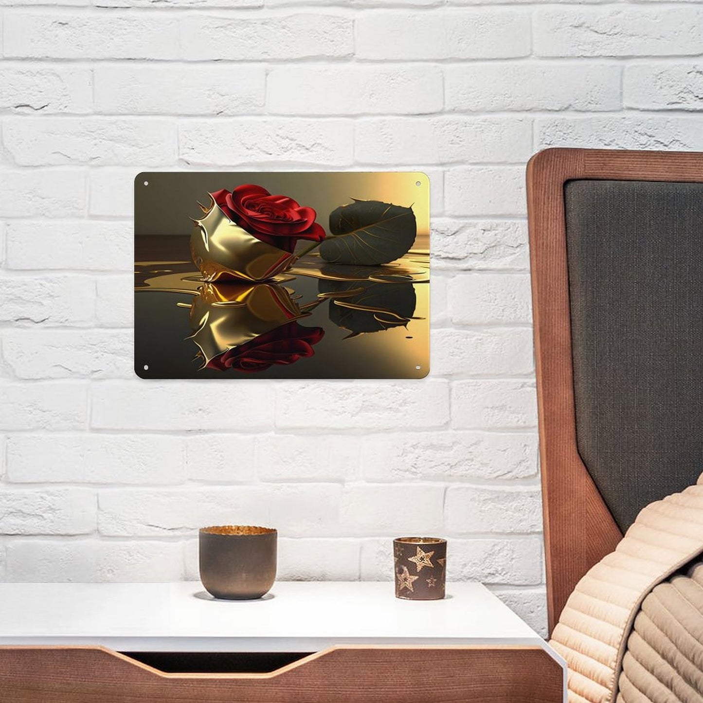 Horizontal Personalized Metal Wall Art Tin Sign-5.5"x7.9"/14x20cm