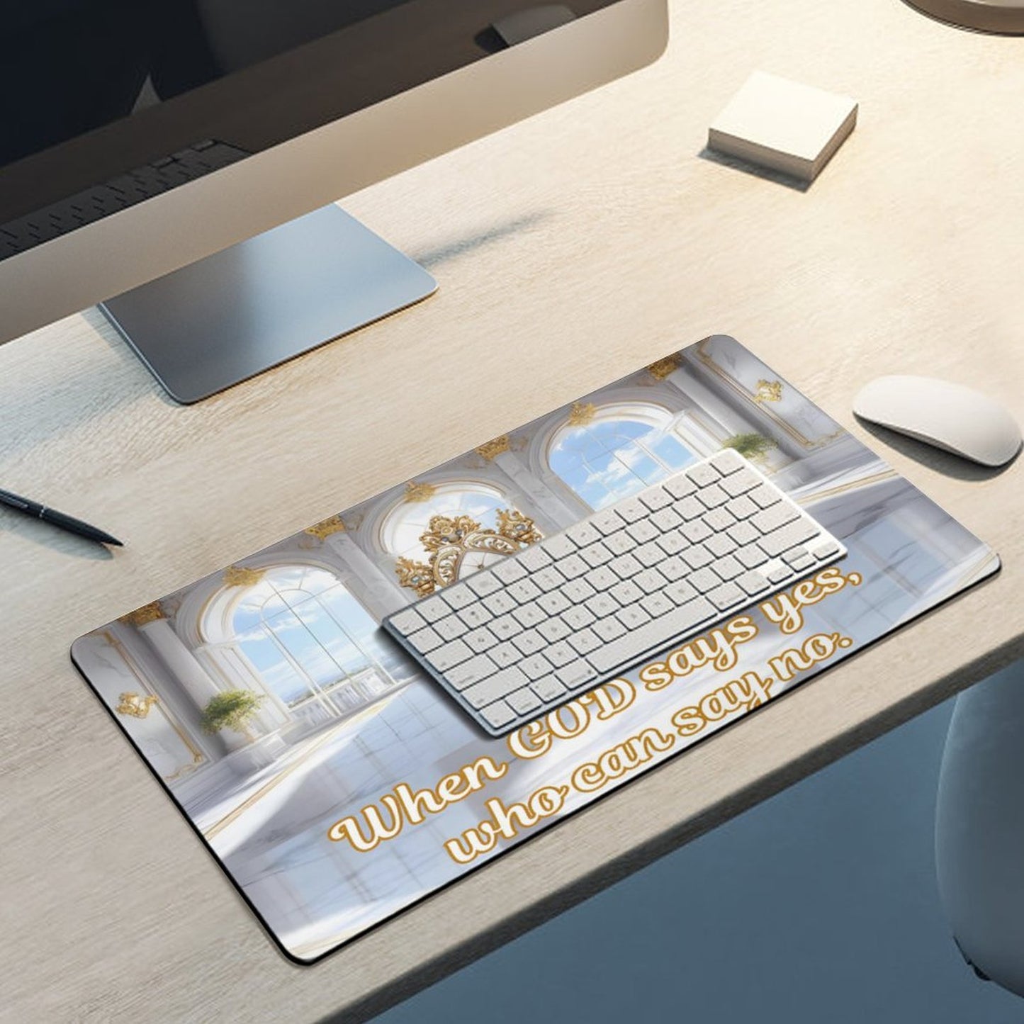 Large Desk Pad Protector with Stitched Edges-12x24 in/ 30x60cm
