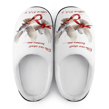 Personalized Men's Cotton Slippers (All-Over Printing)