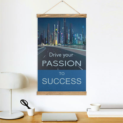 Framed Flax Painting Wall Decor