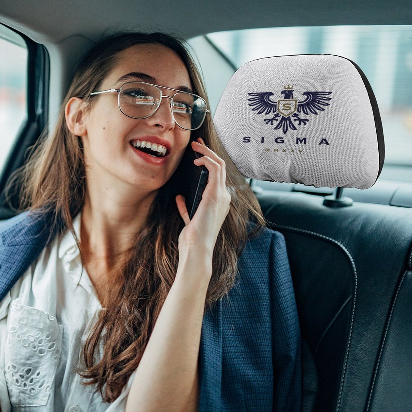 Custom Car Headrest Covers