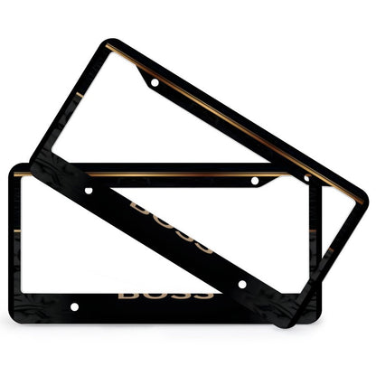 License Plate Frames with 4 Round Holes (1 Pair)