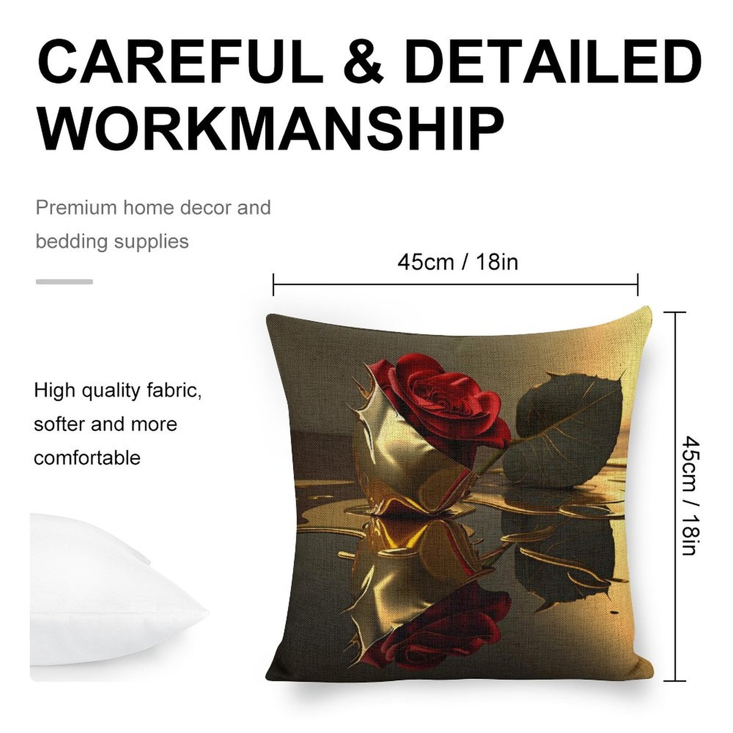 Personalized Photo Pillowcases (Pillow Excluded) (Dual-sided Printing)