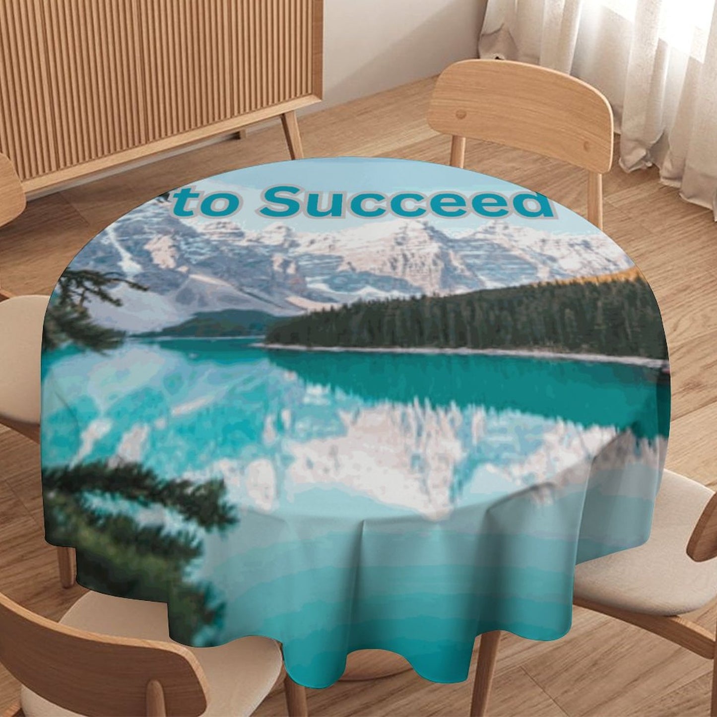 Round Tablecloth on Round Table
