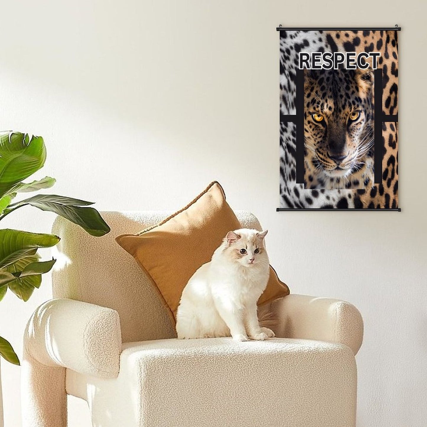 Canvas Hanging Poster with Scrolls-16"x24"/ 40x60cm