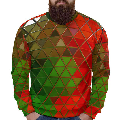 GLASS PRISM Round Neck Men's Sweatshirt-S-5XL