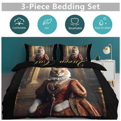 3-Piece Bedding Set-102"x90"/ 259x229cm (Dual-sided Printing)