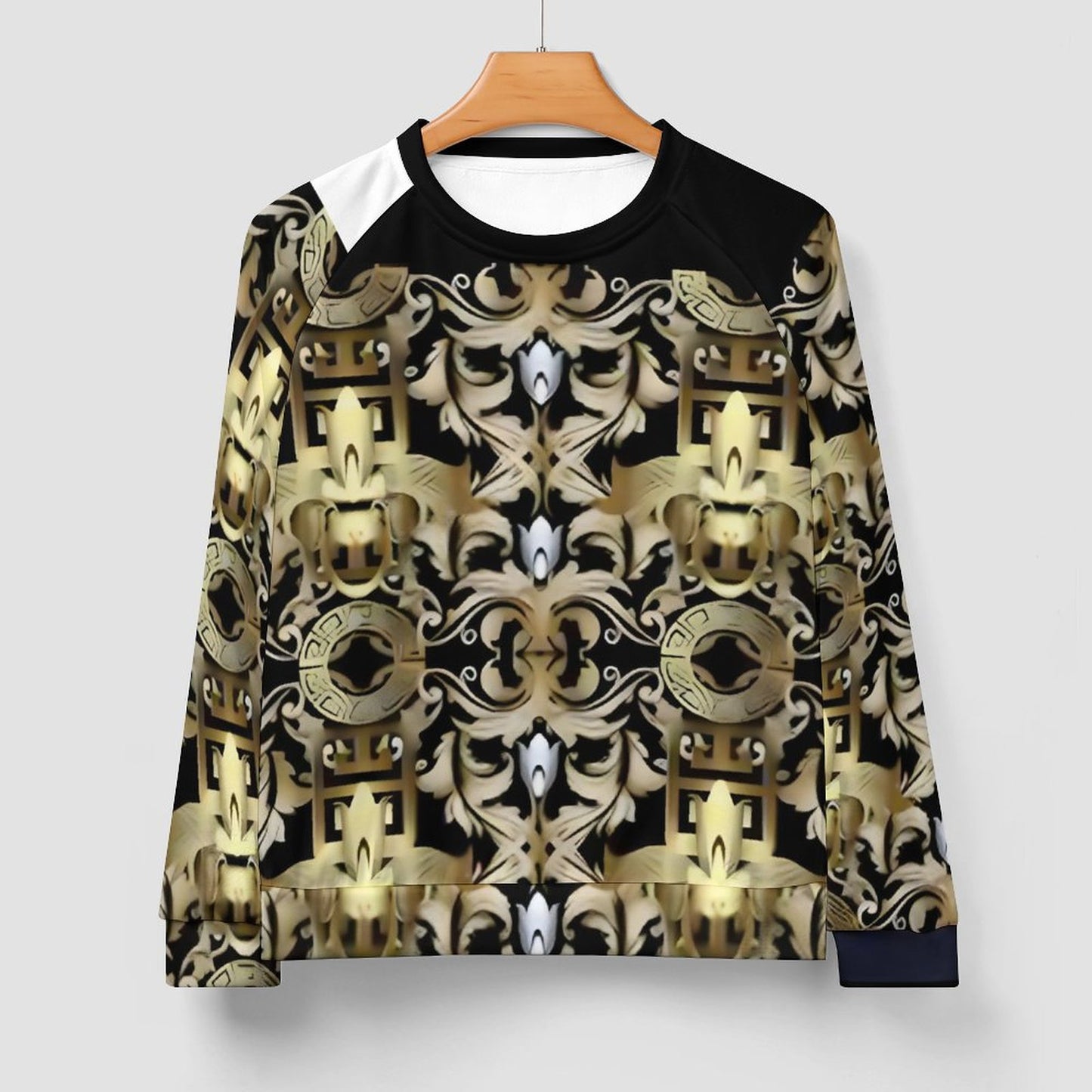 280gsm Men's Crewneck Sweatshirt Raglan A27H (All-Over Printing)
