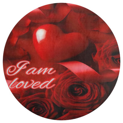 Round Coral Velvet Warm Floor Mat