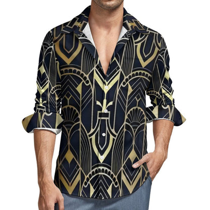 Men's Long Sleeve Shirt with Pocket LS (All-Over Printing)