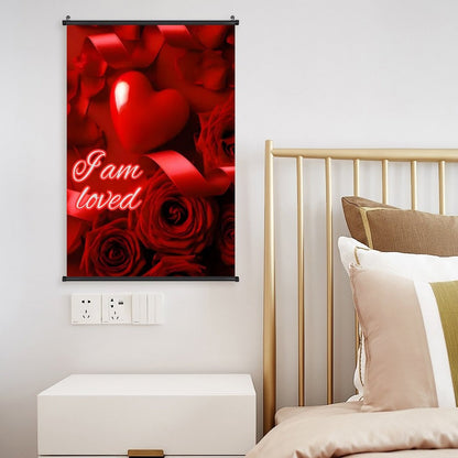 Canvas Hanging Poster with Scrolls-16"x24"/ 40x60cm