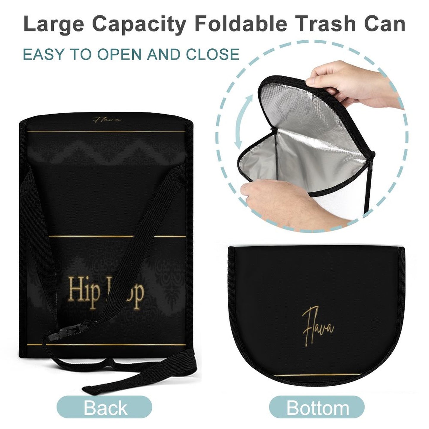 Collapsible Car Trash Bin