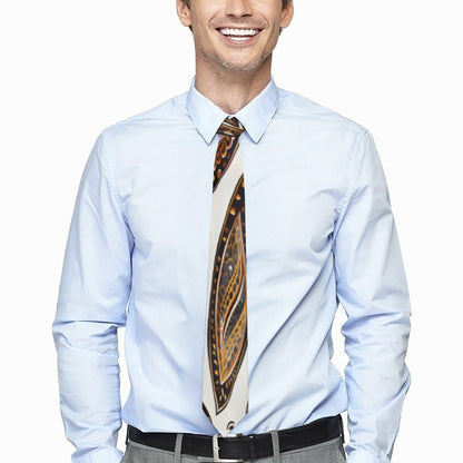 ORANGE PAISLEY Men's Formal Tie
