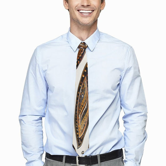 ORANGE PAISLEY Men's Formal Tie