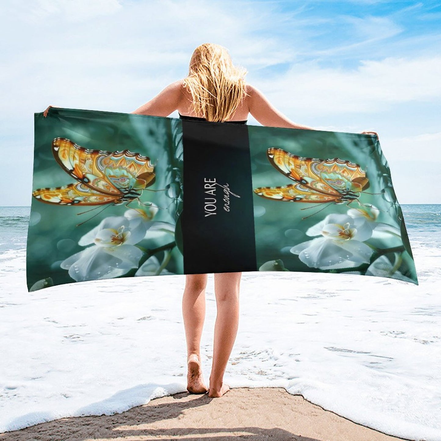 Bath Towel 70x140-YOU ARE ENOUGH