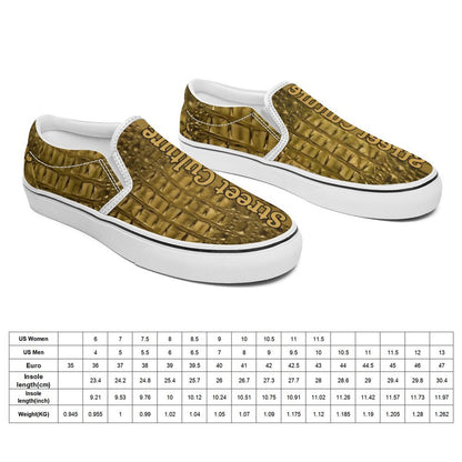 Printed Slip-on Canvas Shoes  for Teenagers and Adults