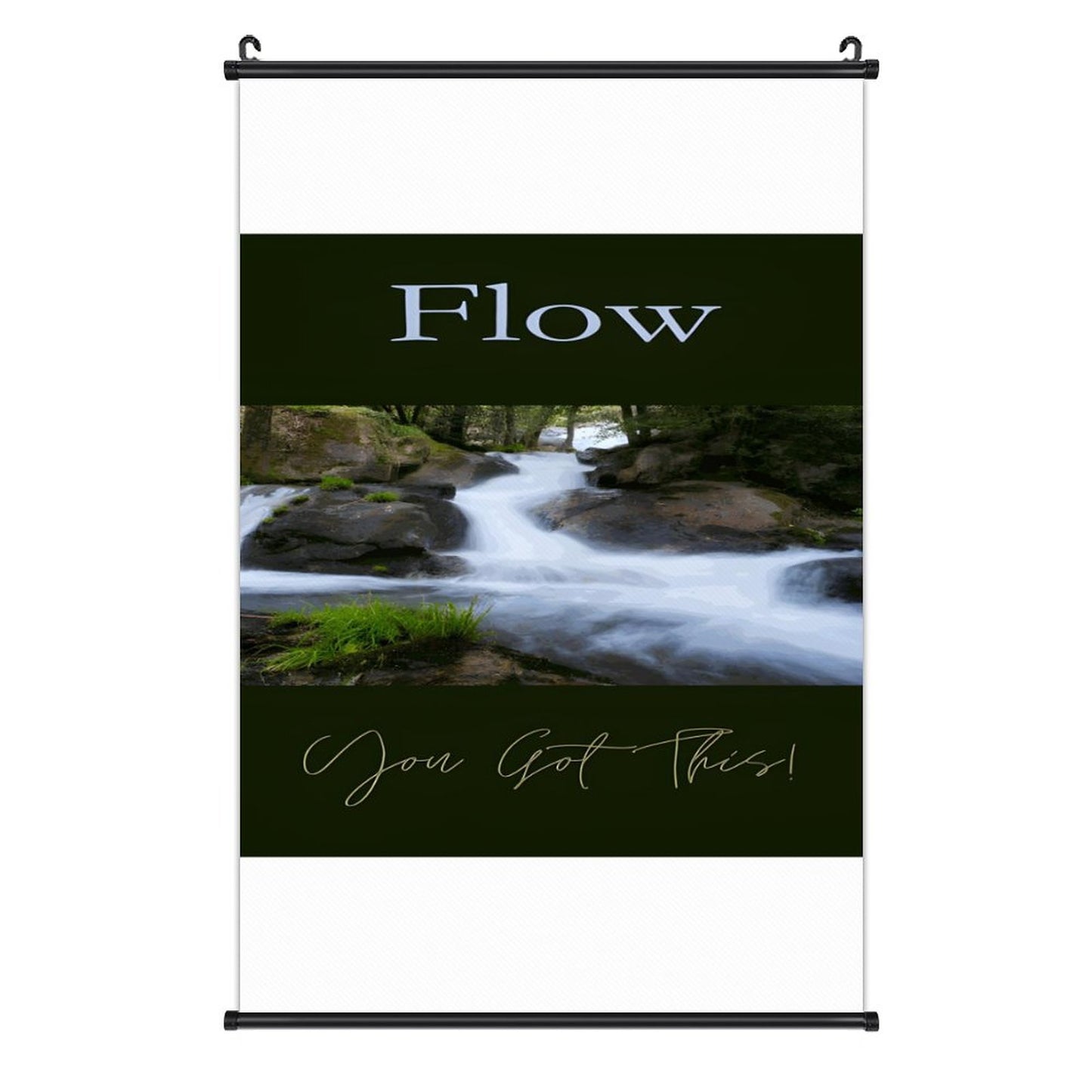 Canvas Hanging Poster with Scrolls-16"x24"/ 40x60cm