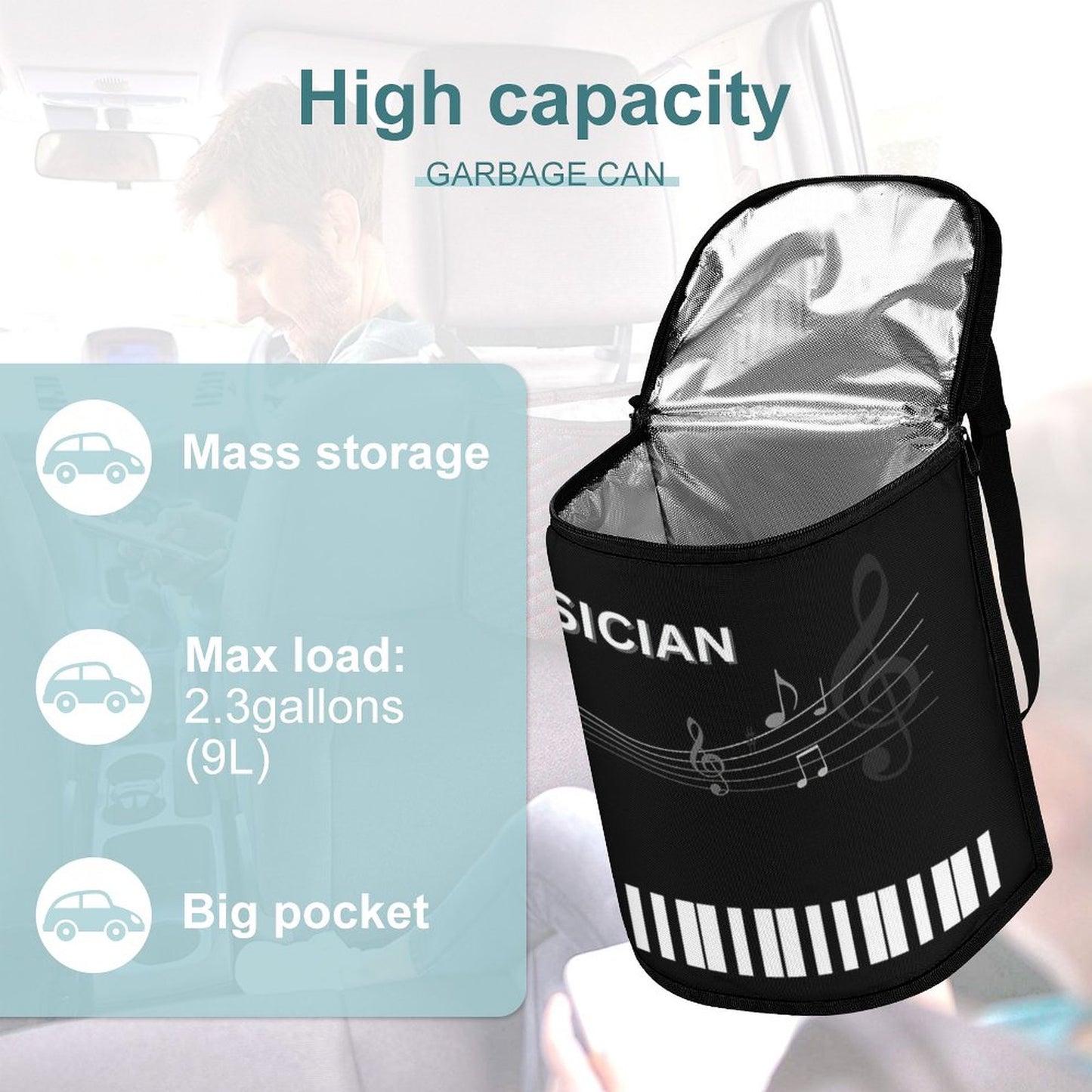 Collapsible Car Trash Bin