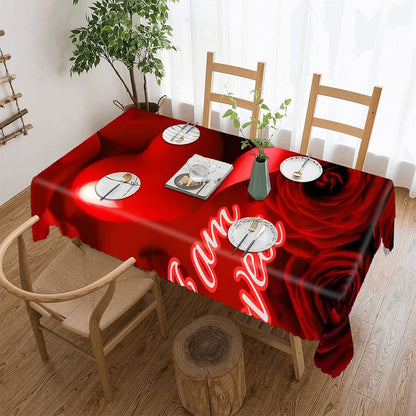 Kitchen Rectangular Tablecloth(One-sided Printing)