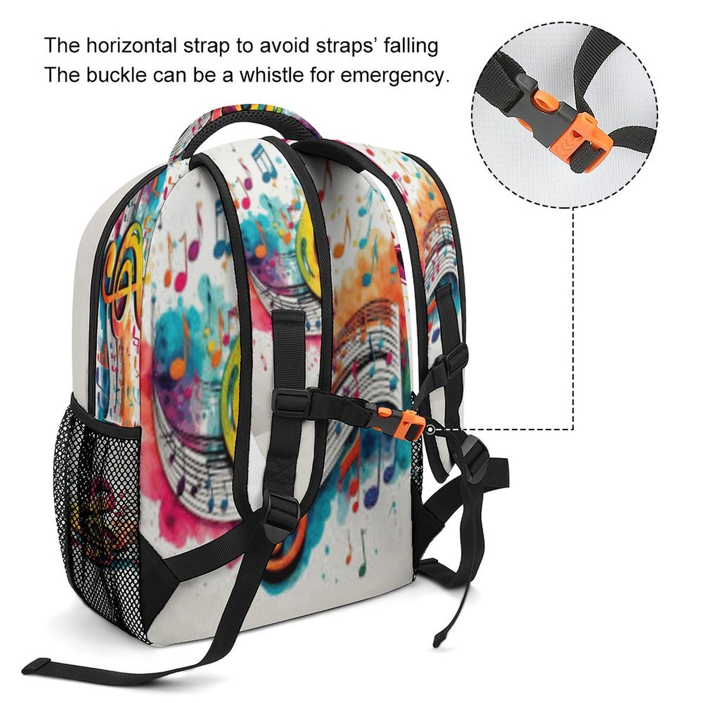 MUSIC GRAFFITI Children's School Backpack