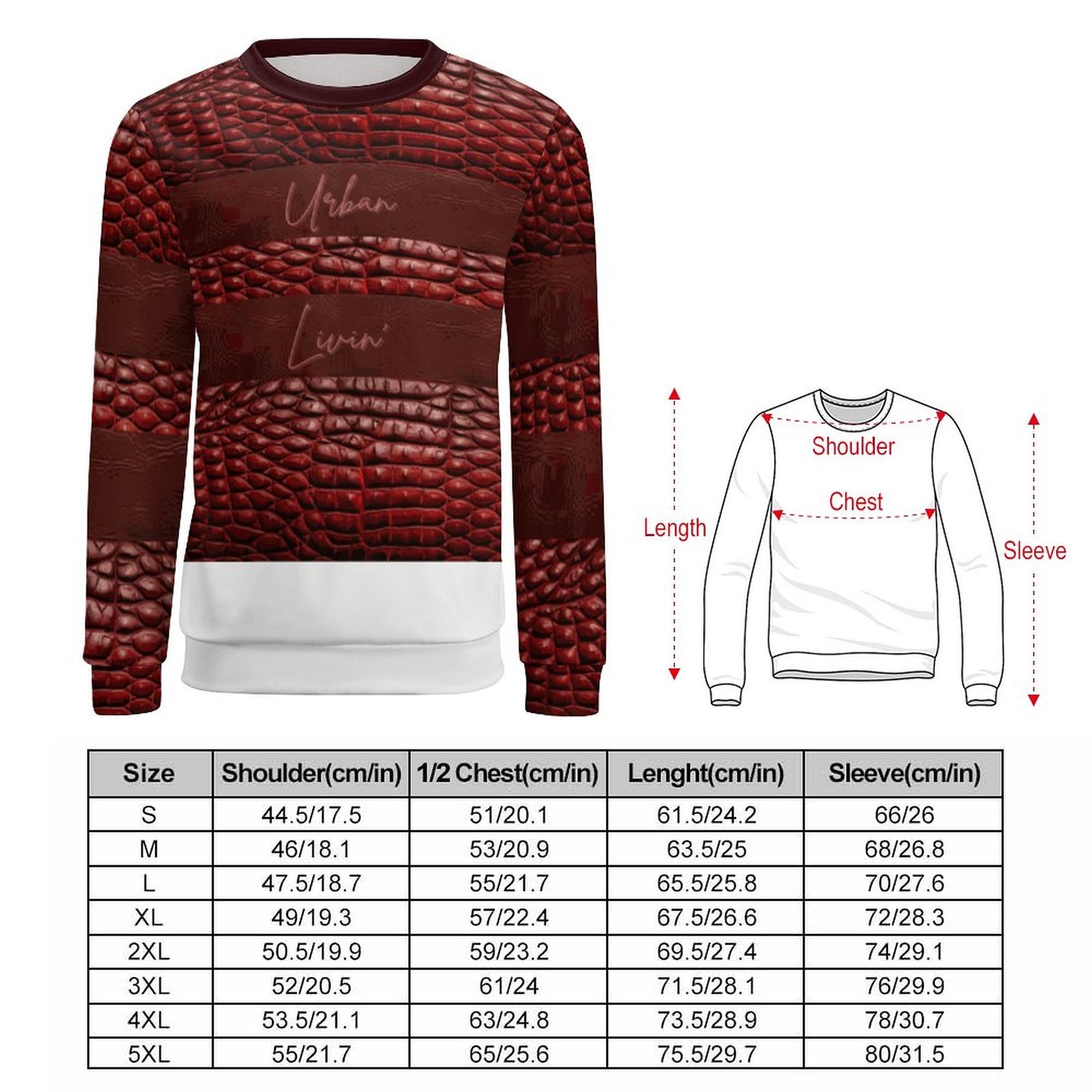 250gsm Round Neck Men's Sweatshirt 4T35 (All-Over Printing)