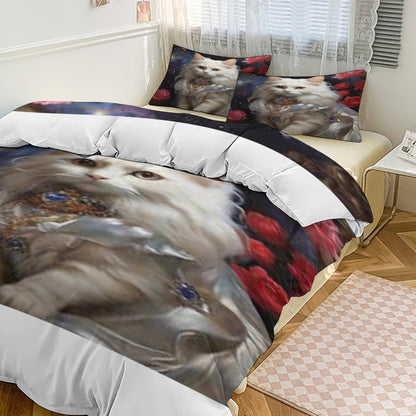 3-Piece Bedding Set-102"x90"/ 259x229cm (Dual-sided Printing)