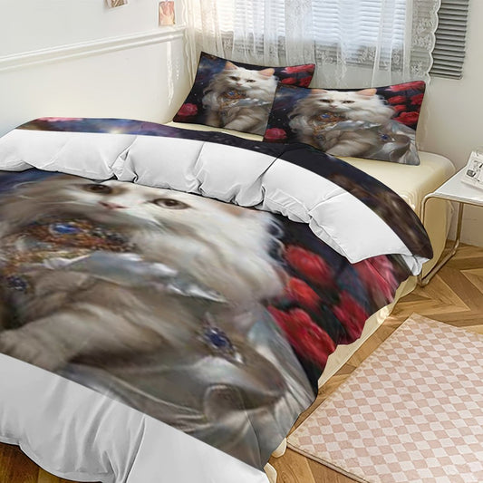 3-Piece Bedding Set-102"x90"/ 259x229cm (Dual-sided Printing)