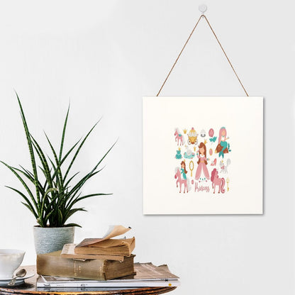 Square Wood Wall Decor Hanging Sign-12"x12"/30x30cm
