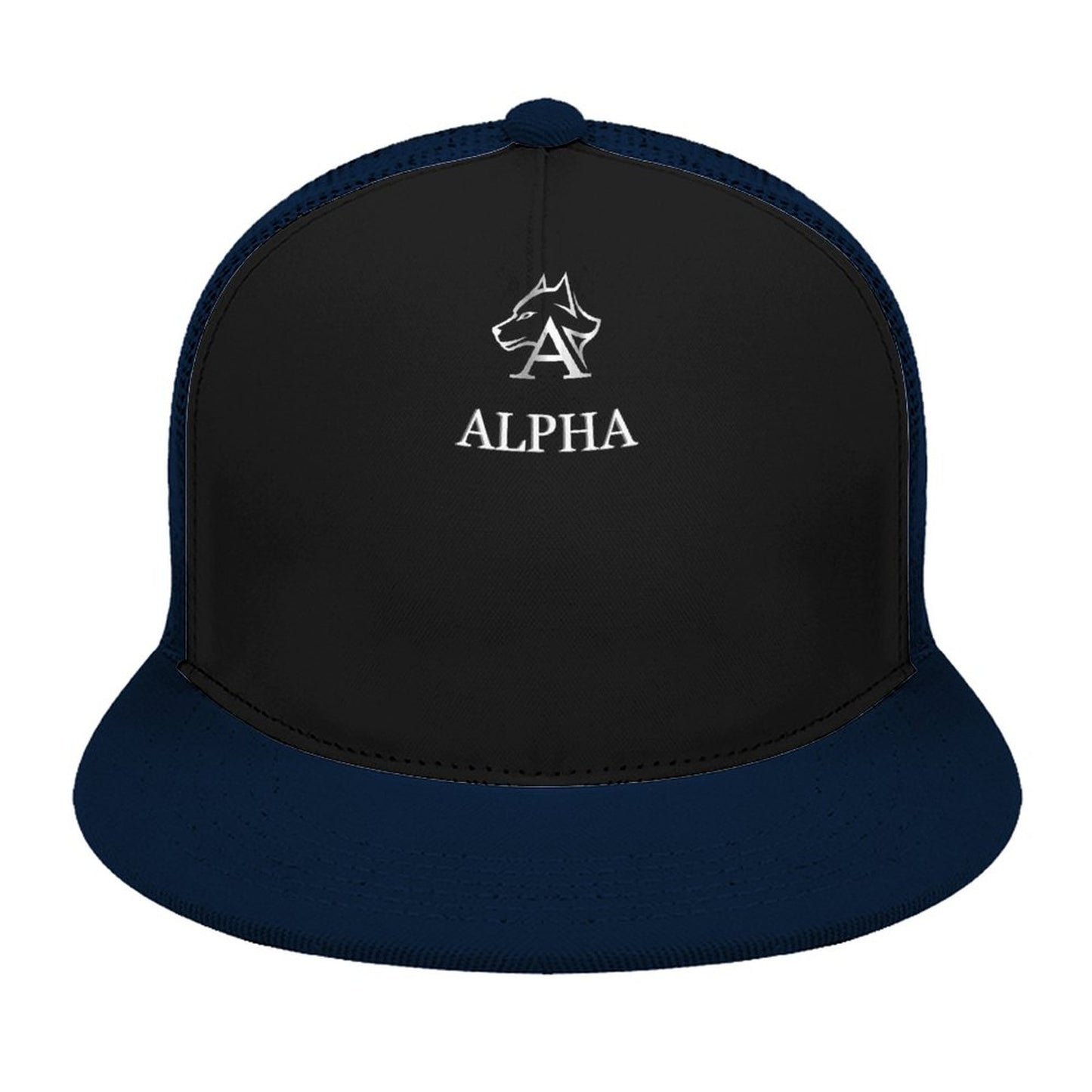 Flat Brim Trucker Hat with Fashion Frontier