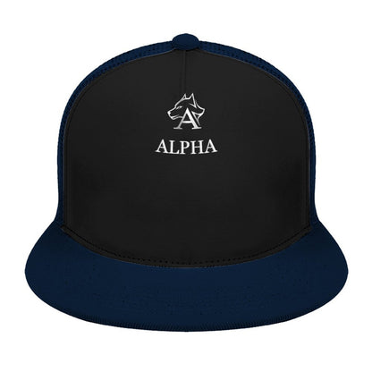 Flat Brim Trucker Hat with Fashion Frontier