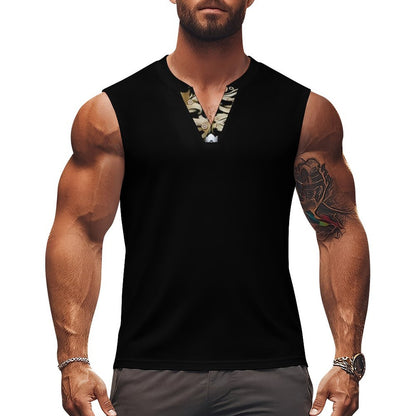 200gsm Henley Neck Vest(All-Over Printing)