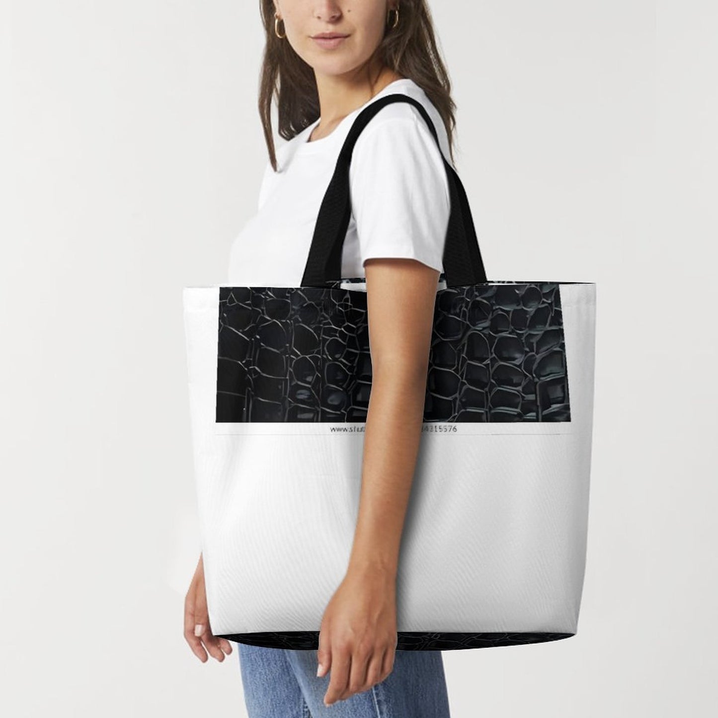 Large One Shoulder Shopping Bag (All-Over Printing)