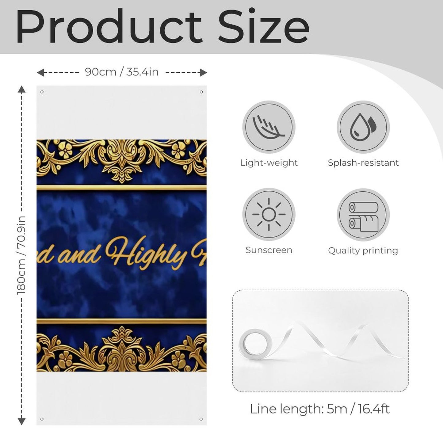 Decorative Door Curtain-35.43"×70.87 "/90x180cm