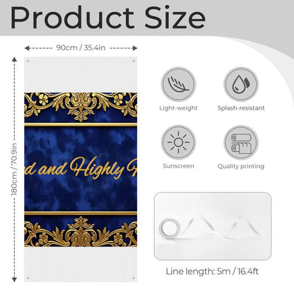 Decorative Door Curtain-35.43"×70.87 "/90x180cm