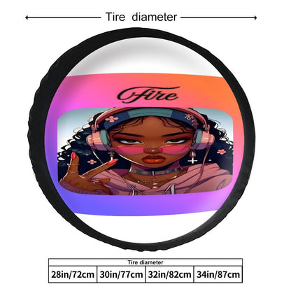 Leather Tire Cover(One-sided Printing)