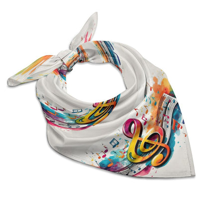 MUSIC GRAFFITI Square Scarf-imitated Silk-2 Sizes