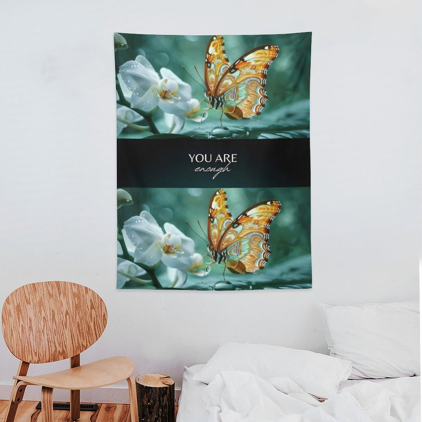 Wall Art with Vertical Tapestry-YOU ARE ENOUGH