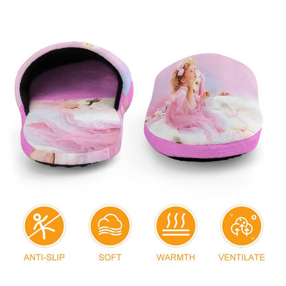 Flannel Children's Cotton Slippers (All-Over Printing)