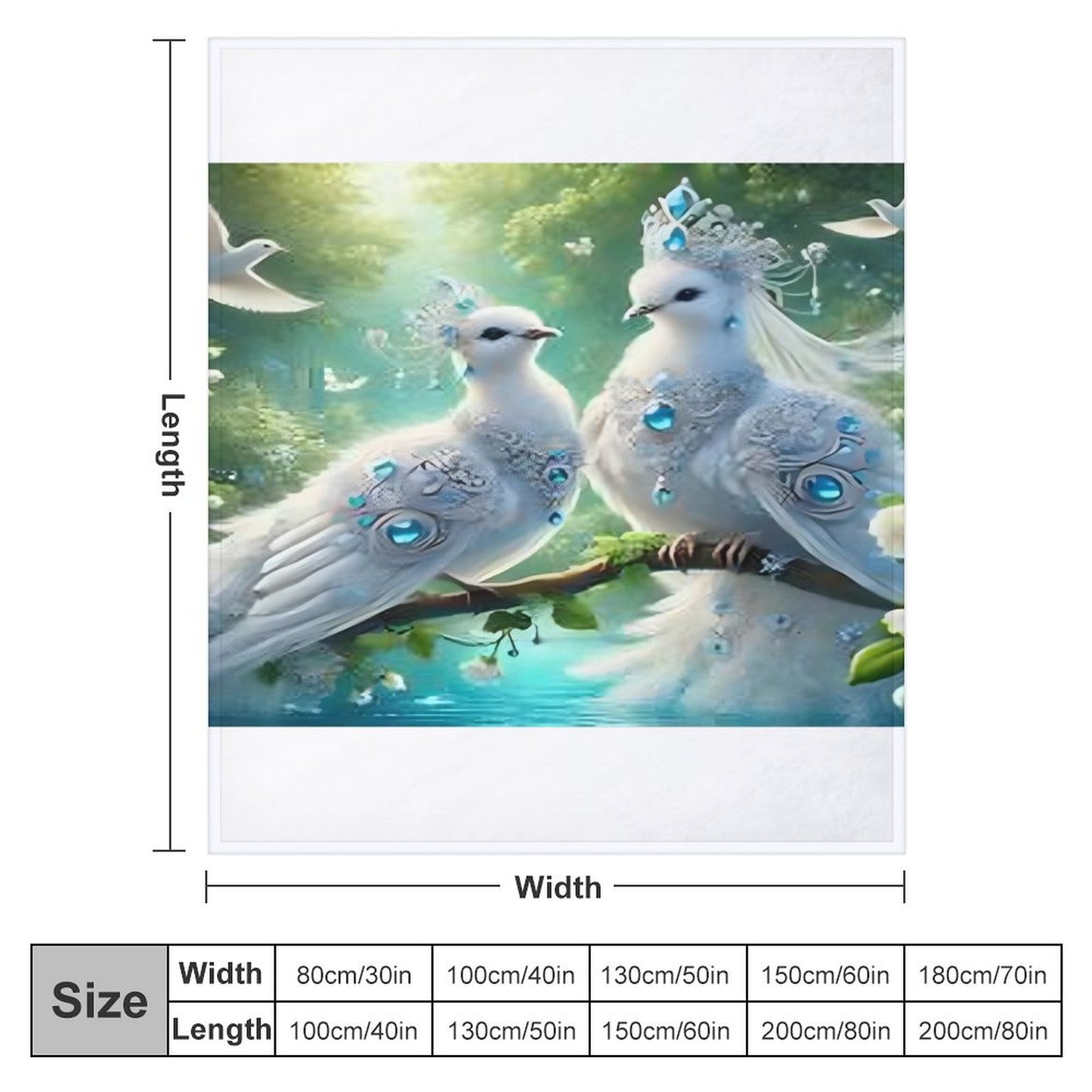 280gsm Flannel Blanket-70"x80" (Dual-sided Printing)