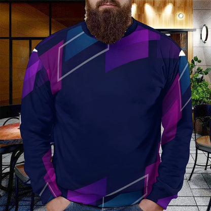 250gsm Round Neck Men's Sweatshirt 4T35 (All-Over Printing)