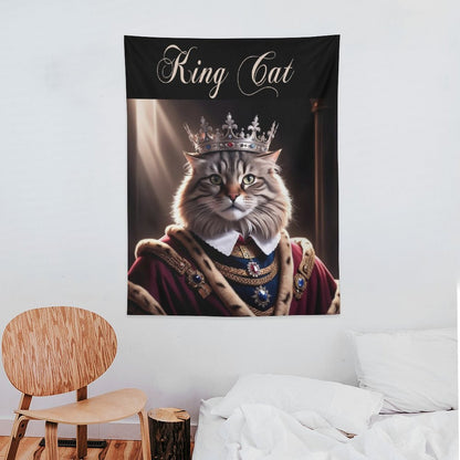 Wall Art with Vertical Tapestry