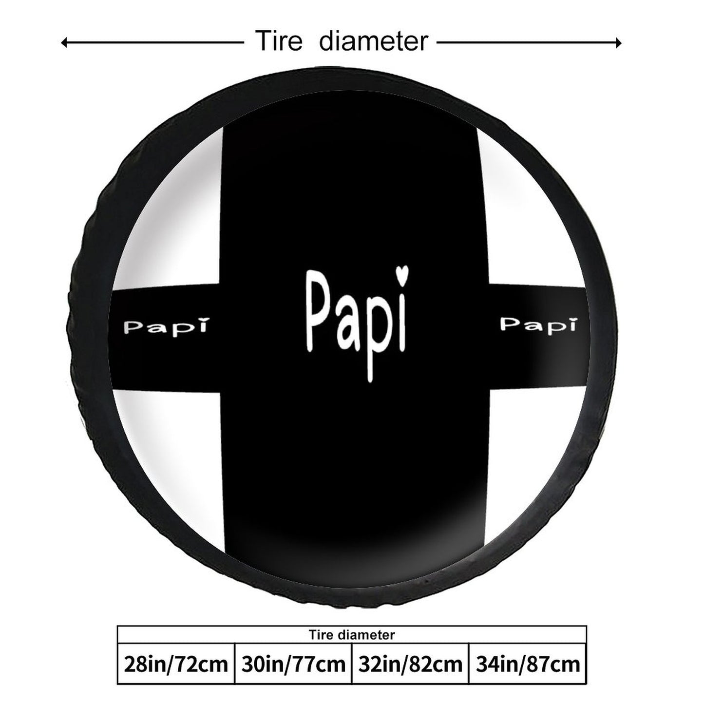 Leather Tire Cover(One-sided Printing)