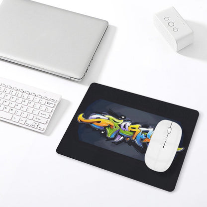 COLORFUL GRAFFITI PU Leather Mouse Pad