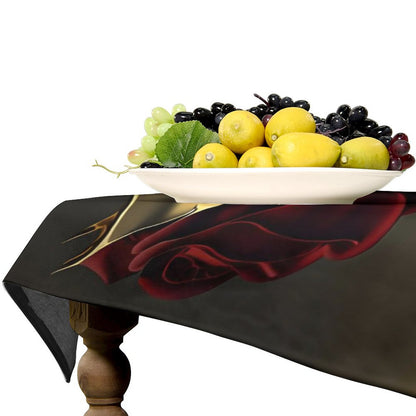ROSE IN GOLD Rectangle Tablecloth