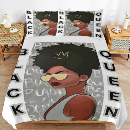 3-Piece Bedding Set-90"x90"/ 229x229cm (Dual-sided Printing)