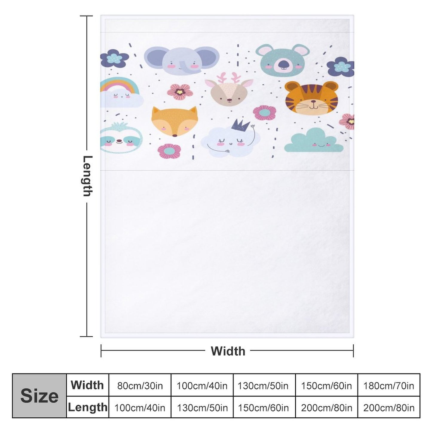 280gsm Flannel Blanket-50"x60" (Dual-sided Printing)