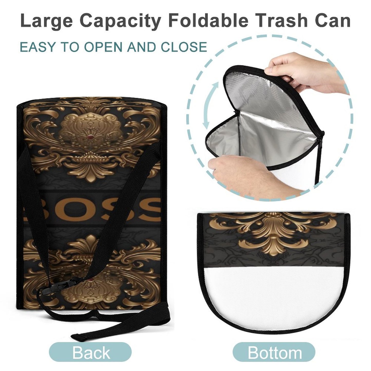 Collapsible Car Trash Bin