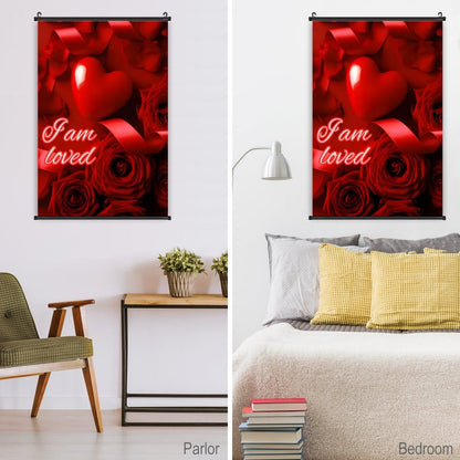 Canvas Hanging Poster with Scrolls-16"x24"/ 40x60cm