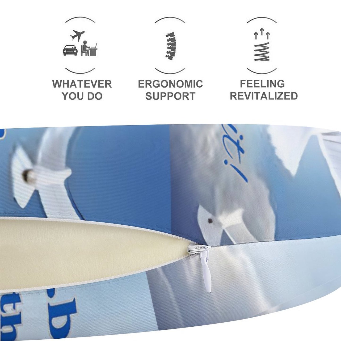 Neck Pillow for Restful Journeys-BELIEVE